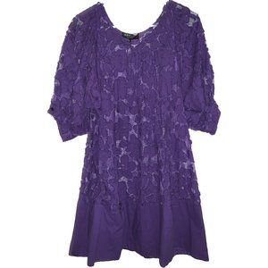 ABS by Allen Schwartz purple floral dress